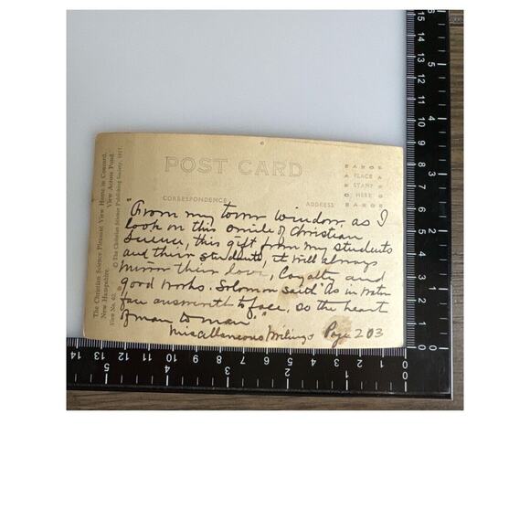 Antique RPPC Postcard 1927 Ephemera Christian Science Pleasant View Concord NH - Picture 5 of 7